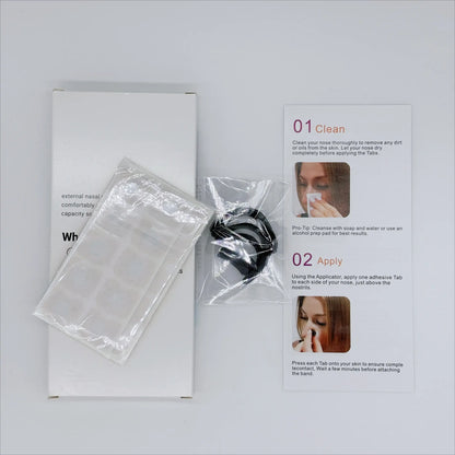 Smartlyo nasal breathing dilators starter kit showing flexible nasal strips and packaging for improved airflow and breathing ease