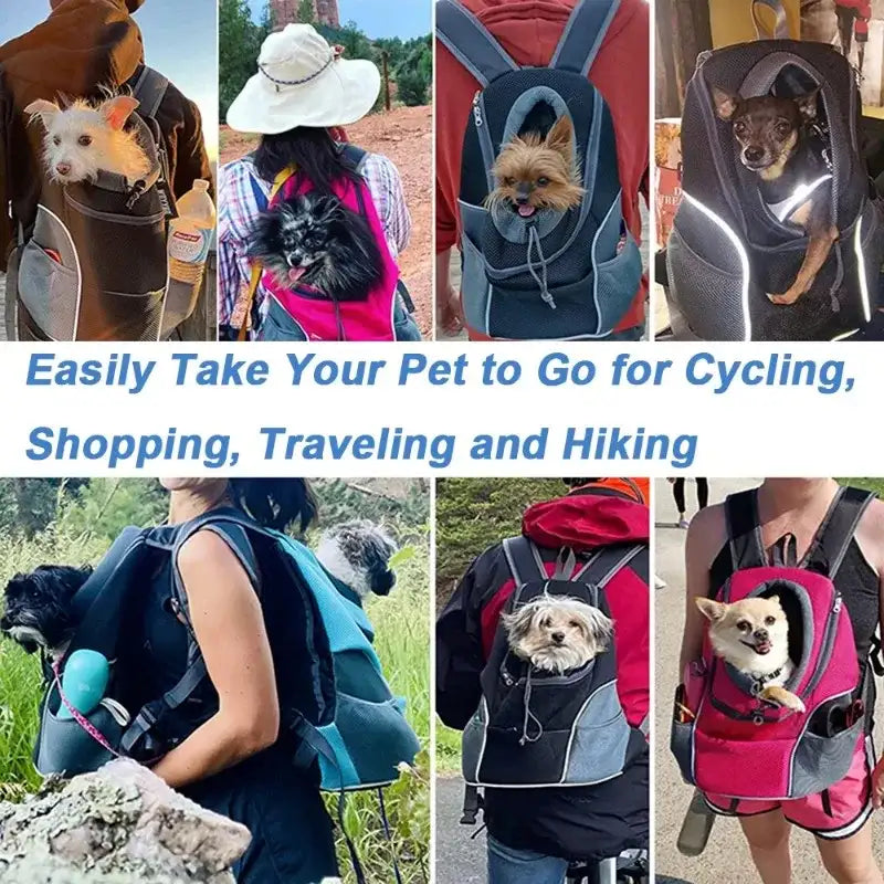 Smartlyo pet carrier portable travel backpack with mesh panels and adjustable straps for comfortable pet transport.