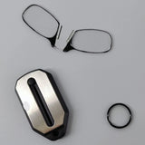 Compact folding pocket reading glasses with black frames and clear lenses, designed for convenient on-the-go reading.