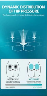 Smartlyo Honeycomb Pain Relief Cushion showing its honeycomb design for ergonomic comfort and pain relief.