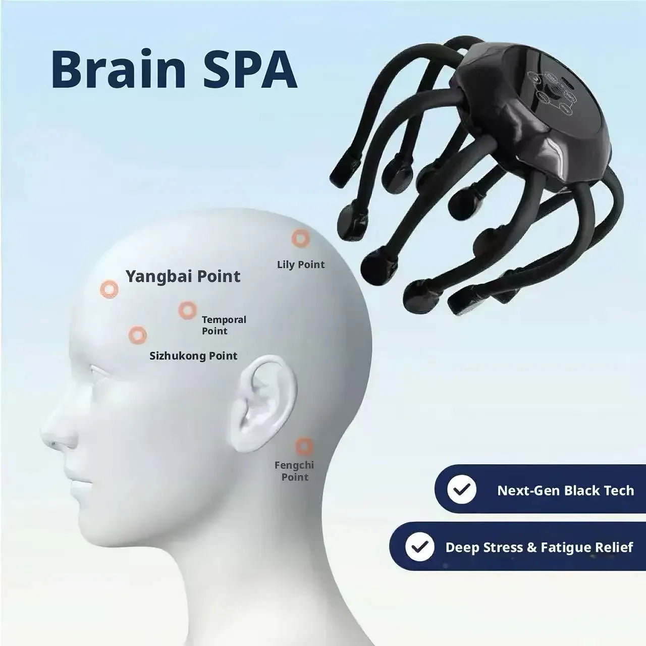Intelligent Octopus Head Massager