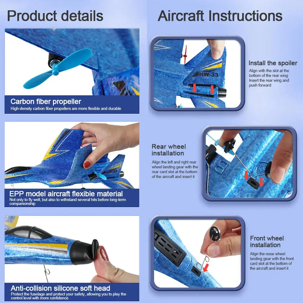 Remote control SU-27 plane by Smartlyo, detailed model with wings and propellers, ready for flying action.