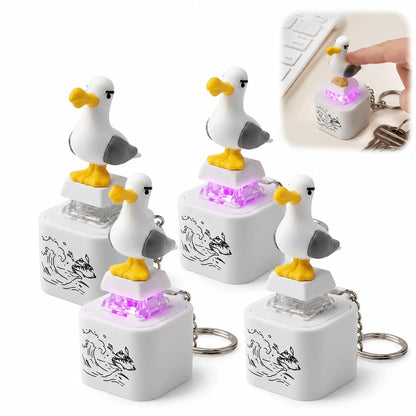 Rechargeable LED Sound Bird Keychain