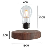 Smartlyo magnetic levitation lamp floating above its base with a sleek modern design, illuminated in a soft glow.