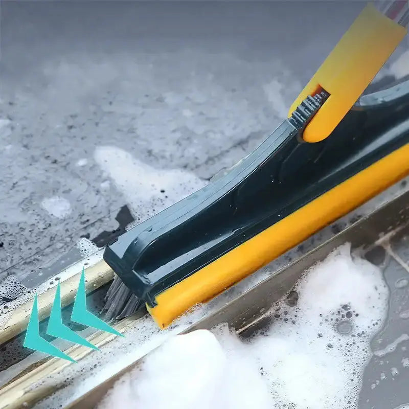 Smartlyo 2 in 1 multifunctional scrub brush with ergonomic handle for cleaning dishes and surfaces