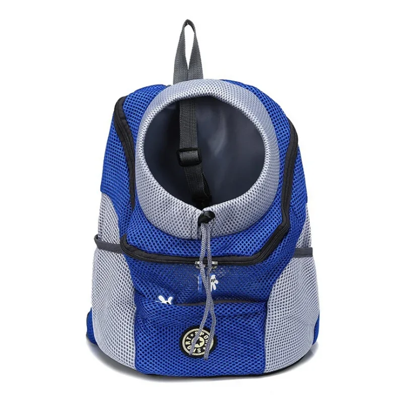 Smartlyo pet carrier portable travel backpack with mesh sides and adjustable straps for comfortable pet transportation.