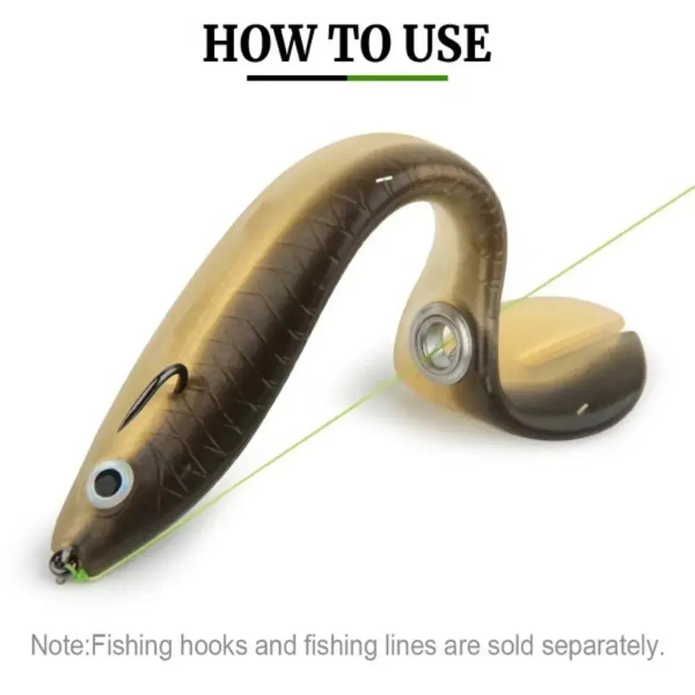 Realistic flexible fishing lure set by Smartlyo featuring multi-colored soft plastic lures for freshwater and saltwater fishing.