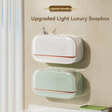 Smartlyo luxury wall-mounted soap holder in sleek metal finish, designed for convenient bathroom or kitchen use.