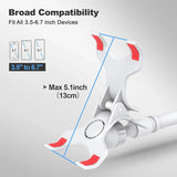 Smartlyo adjustable 360° rotating lazy phone holder with clamp, showcasing its flexible design and secure grip for smartphones.