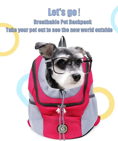 Smartlyo pet carrier portable travel backpack with mesh windows and adjustable straps for comfortable pet transportation.