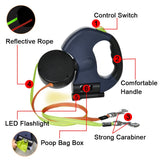Dual dog leash details