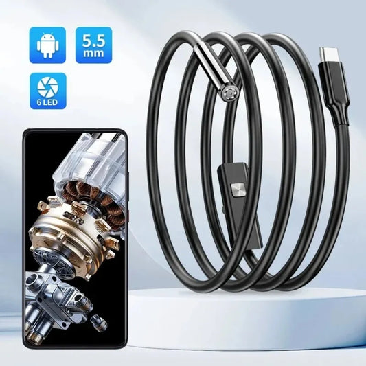 USB Endoscope Camera 5.5mm – OTG Android Borescope Snake Cam