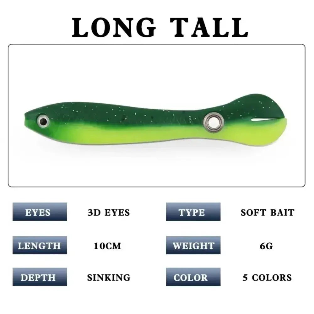 Realistic flexible fishing lure set by Smartlyo featuring lifelike designs for freshwater and saltwater fishing.
