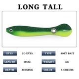 Realistic flexible fishing lure set by Smartlyo featuring lifelike designs for freshwater and saltwater fishing.