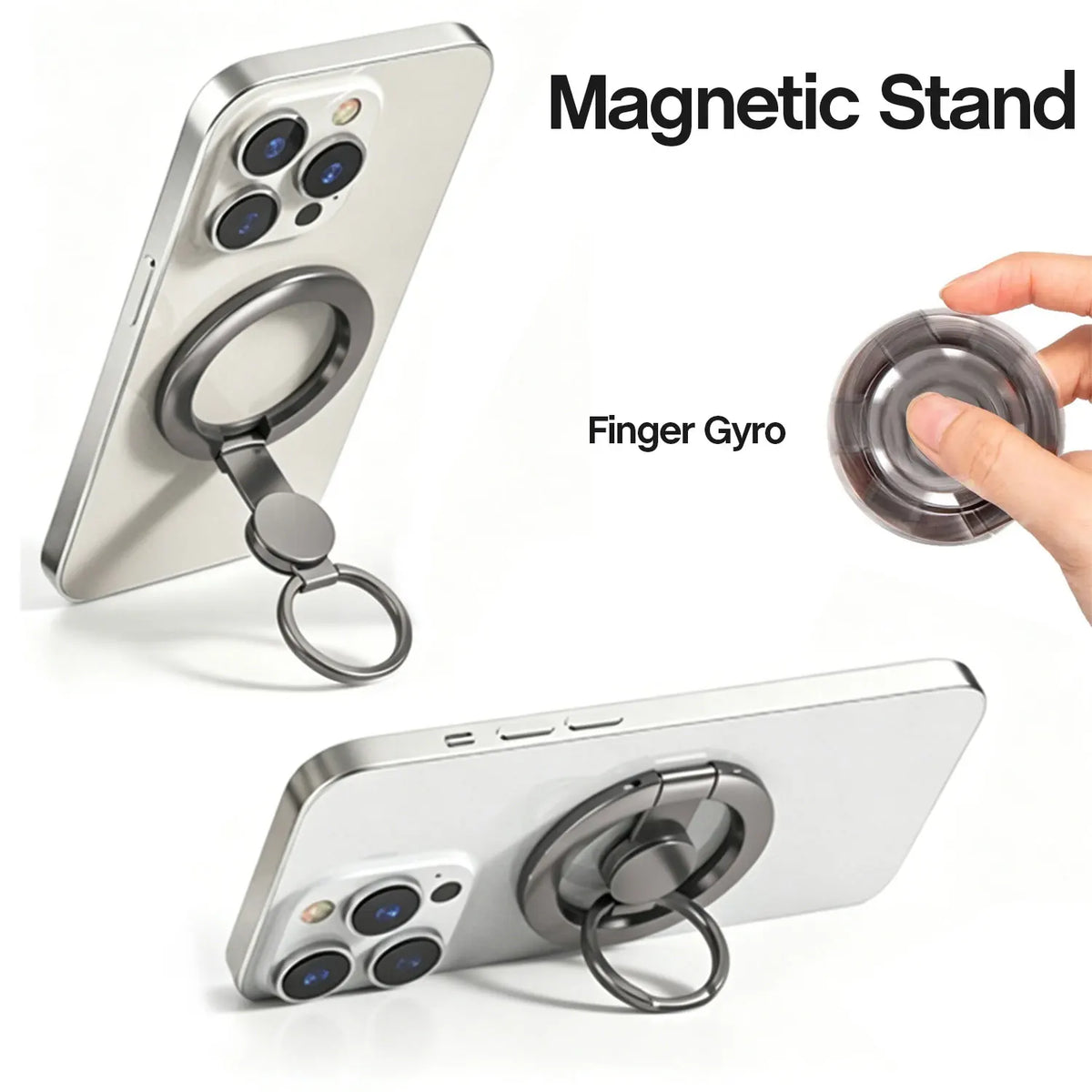 Magnetic Spinner Phone Ring Holder