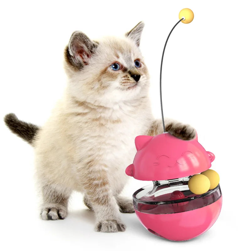 Interactive cat toy set by Smartlyo featuring colorful toys and feathers to entertain and engage feline pets.