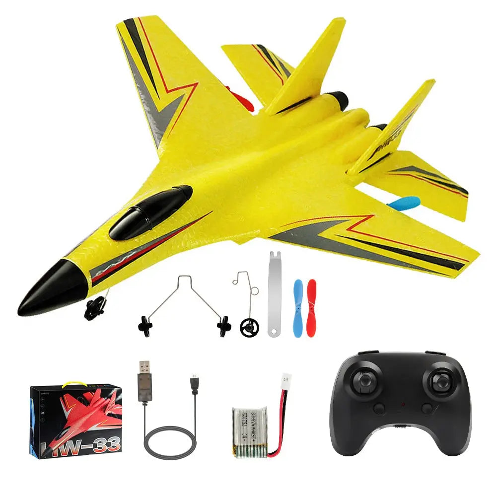 Smartlyo remote control plane model SU-27 with detailed wings and fuselage, ready for outdoor flying.