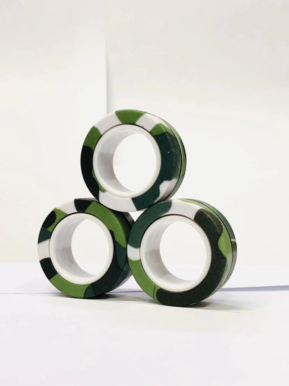 Magnetic Fidget Rings 3pcs – Finger Spinner Stress Relief Set