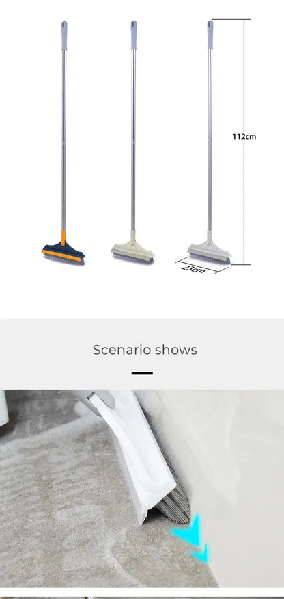 Smartlyo 2-in-1 multifunctional scrub brush with dual surfaces for cleaning dishes and surfaces, shown in a close-up image.