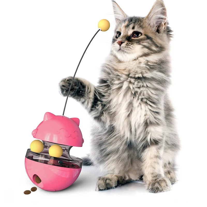 Smartlyo interactive cat toy set with colorful balls and feather wands for entertaining feline play.