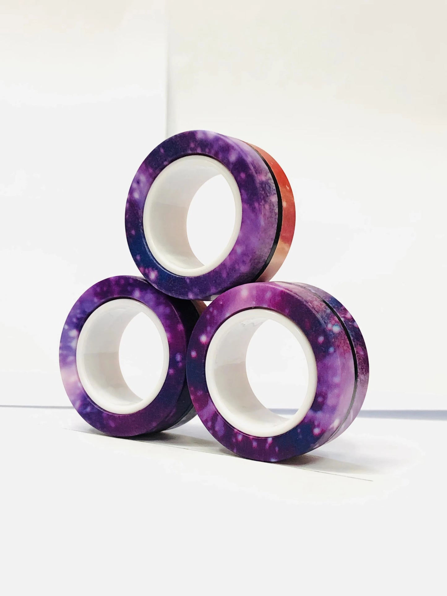 Magnetic Fidget Rings 3pcs – Finger Spinner Stress Relief Set