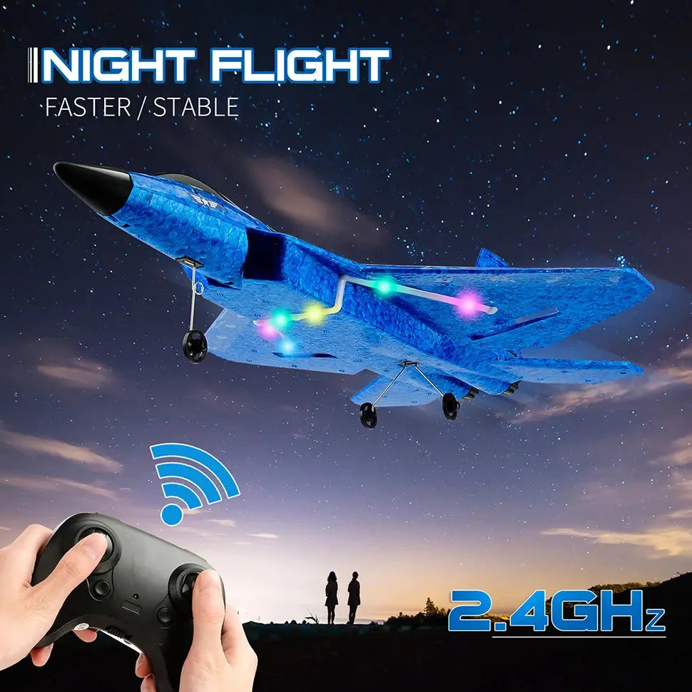 Smartlyo remote control plane modeled after a SU-27 fighter jet with detailed wings and cockpit, ready for flying.