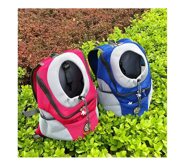 Smartlyo pet carrier portable travel backpack with mesh sides and adjustable straps for comfortable pet transport.