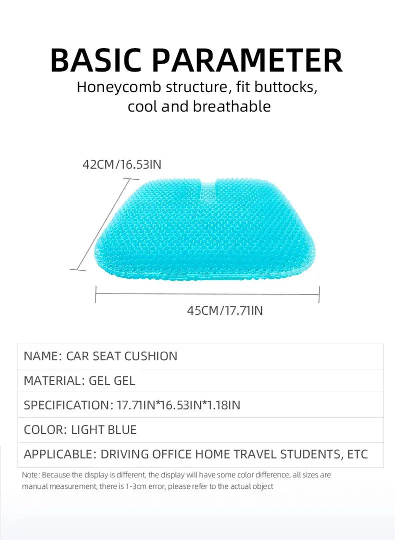 Smartlyo Honeycomb Pain Relief Cushion with ergonomic design and textured surface for comfort and support.