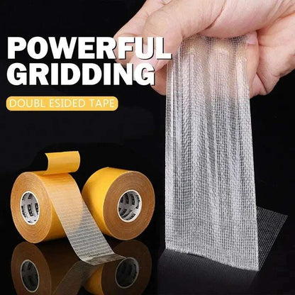 Smartlyo double-sided tape with high viscosity grid fiber design for strong adhesion and versatile craft and repair uses.