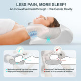 Cervical orthopedic pillow by My Store with contoured design for neck support and comfort during sleep.