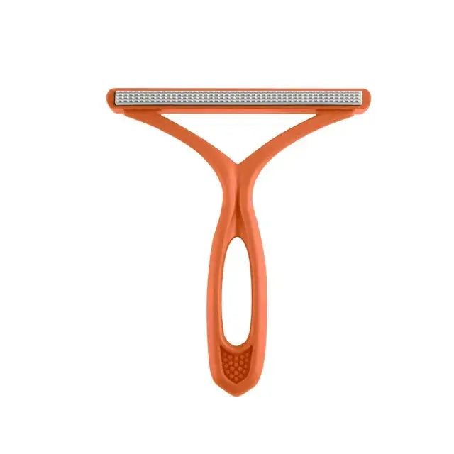 Smartlyo double-sided pet hair remover showing its textured surface for lint and pet hair removal on clothing and furniture.