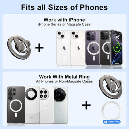 Magnetic Spinner Phone Ring Holder