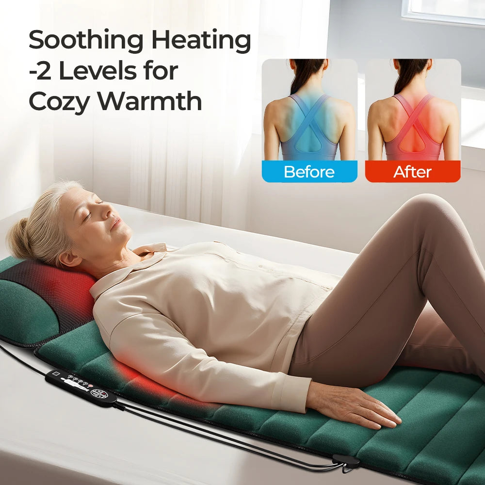 Massage mat on sofa
