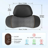 Smartlyo 3-in-1 neck and shoulder pillow massage device for pain relief, showing ergonomic design and cushioned surface.