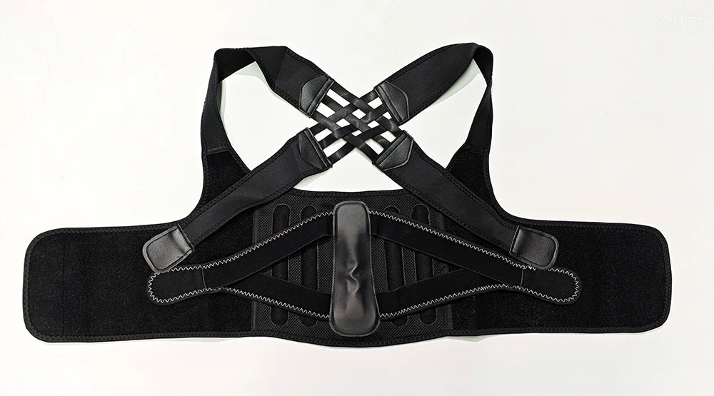 Smartlyo posture corrector for women and men, adjustable back support brace designed to improve posture and spinal alignment.