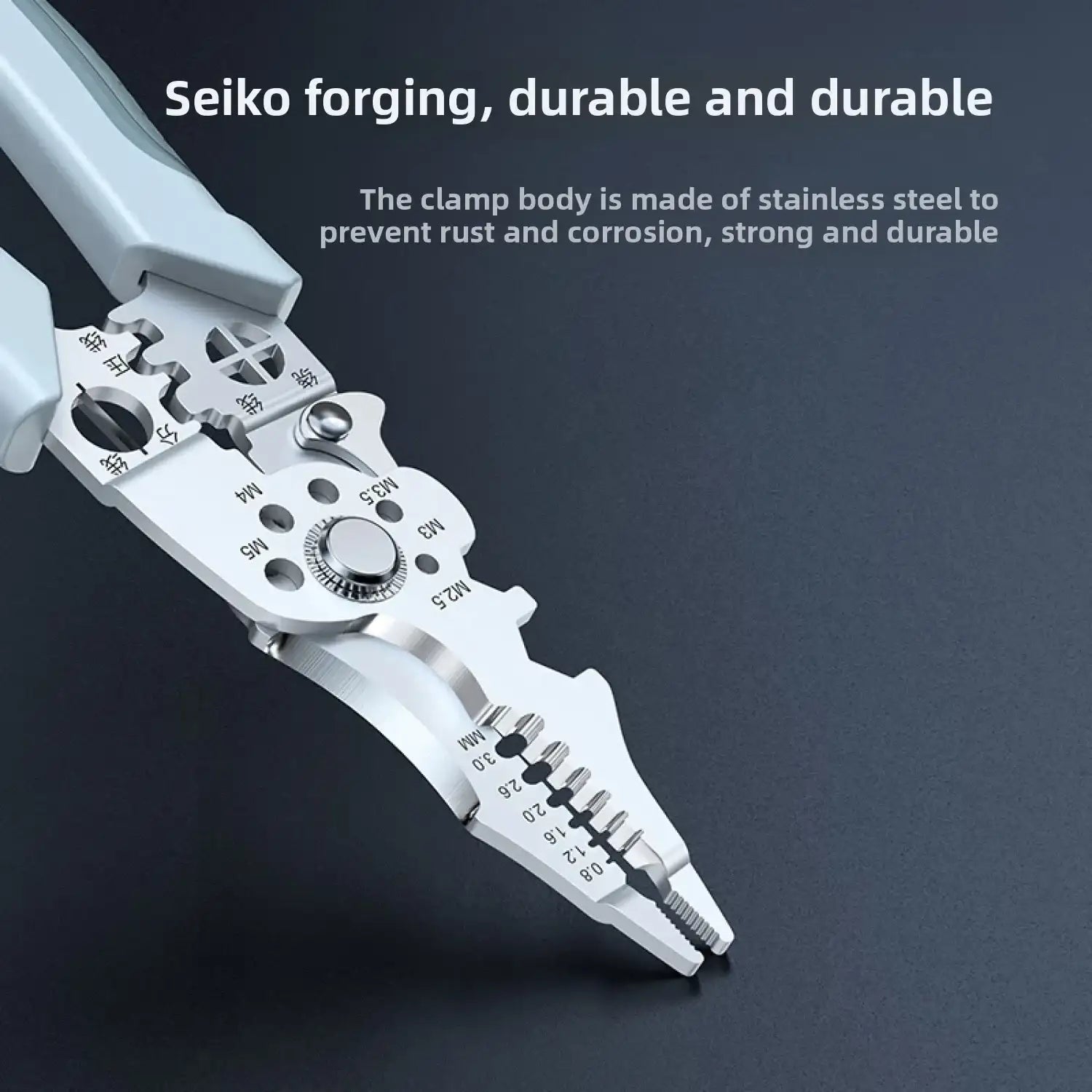 Smartlyo multifunctional wire handling tool with ergonomic design, featuring gripping and cutting functions for electrical work.