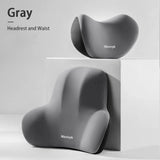 Smartlyo car lumbar support back cushion and neck pillow set, ergonomic design for improved driving comfort.