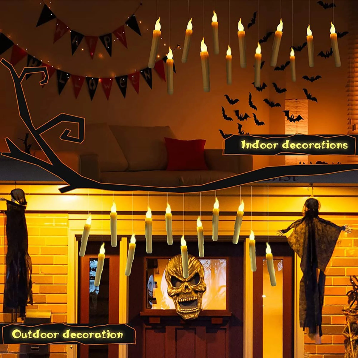LED Floating Candles with Magic Wand – photo 3