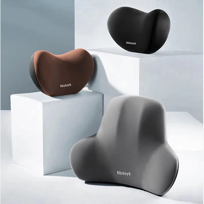Car Lumbar Support Back Cushion and Neck Pillow