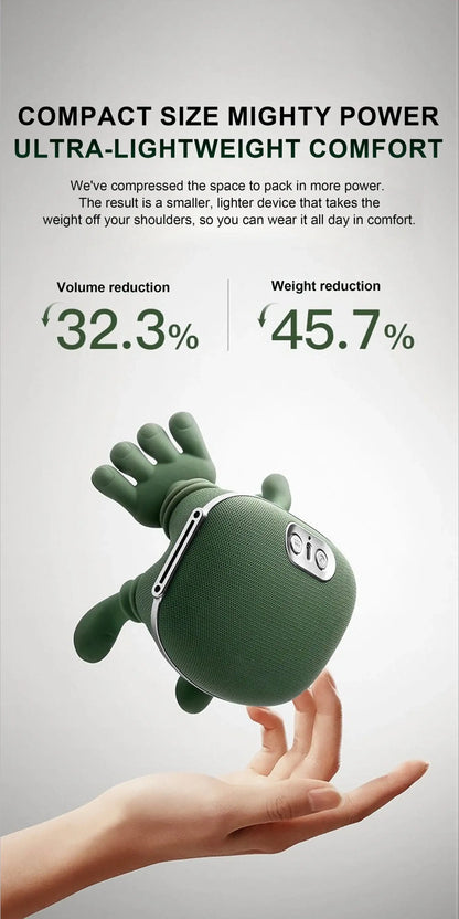 Smartlyo automatic shoulder and neck massager with ergonomic design and padded cushions for soothing relief.