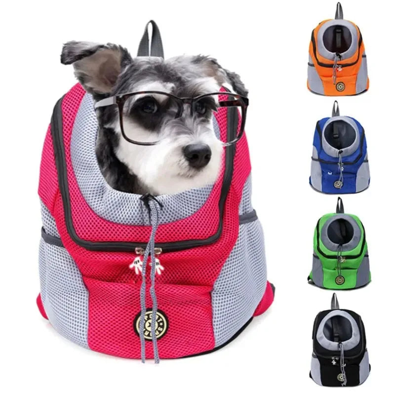 Smartlyo Pet Carrier Portable Travel Backpack showing a comfortable, ventilated design with adjustable straps for easy pet transport.