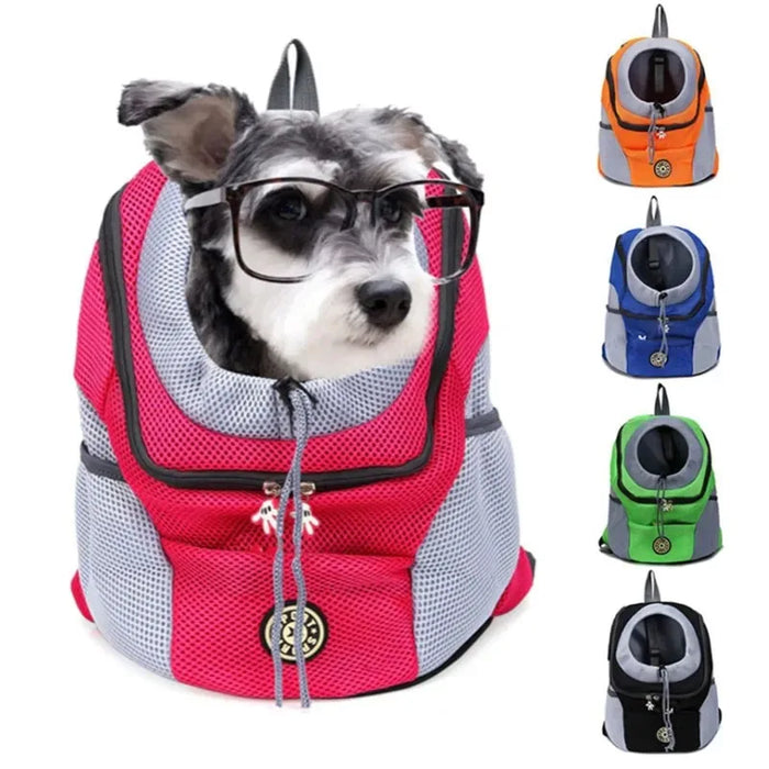 Smartlyo Pet Carrier Portable Travel Backpack showing a comfortable, ventilated design with adjustable straps for easy pet transport.
