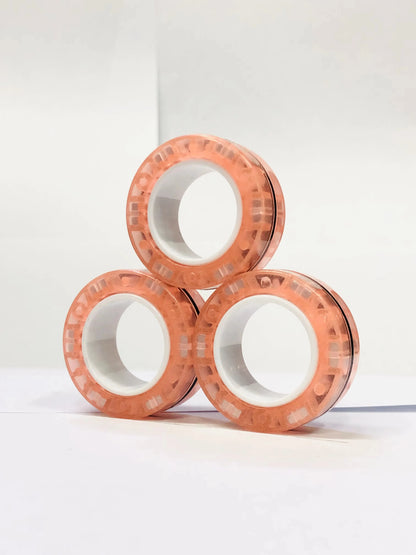 Magnetic Fidget Rings 3pcs – Finger Spinner Stress Relief Set
