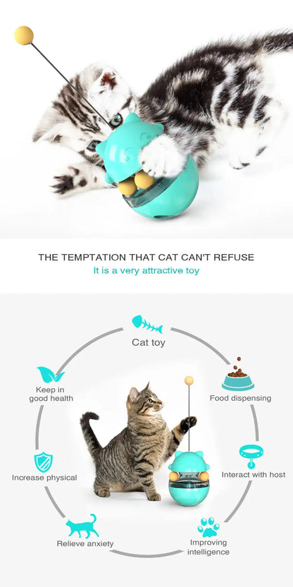 Smartlyo interactive cat toy set featuring colorful balls, feathers, and puzzle toys for engaging feline play and mental stimulation.