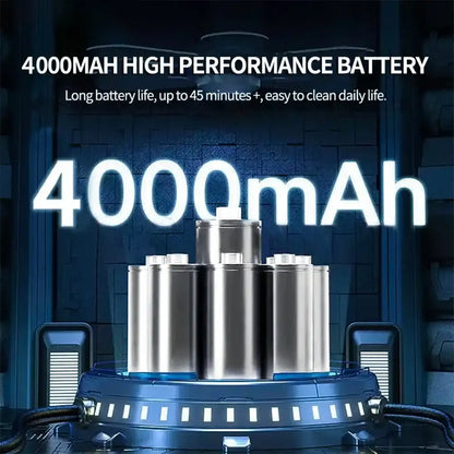 Smartlyo wireless car vacuum cleaner, cordless handheld device with powerful suction, ideal for cleaning car interiors.
