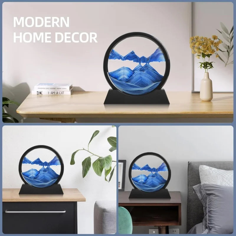 Colorful 3D Quicksand painting by My Store featuring vibrant swirling patterns and textured surface artwork.