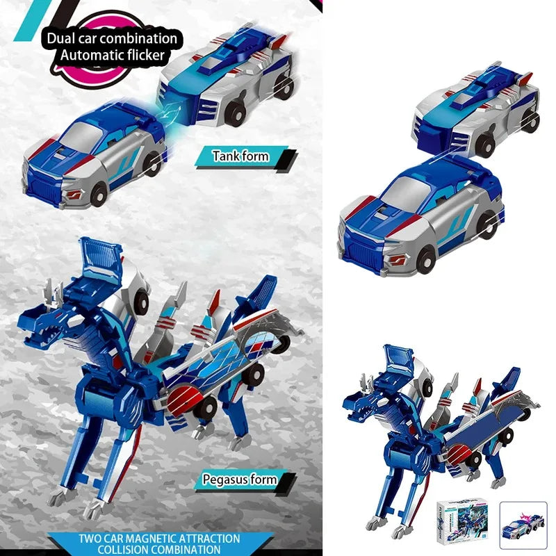 Unicorn Transformer 2-in-1 Magnetic Car Toy
