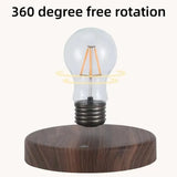 Magnetic levitation lamp by Smartlyo with a glowing spherical light floating above a sleek base, showcasing modern LED design.