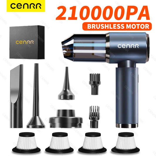 CENRR Cordless Car Vacuum Cleaner – High Suction Handheld Wet & Dry Vac with HEPA Filter