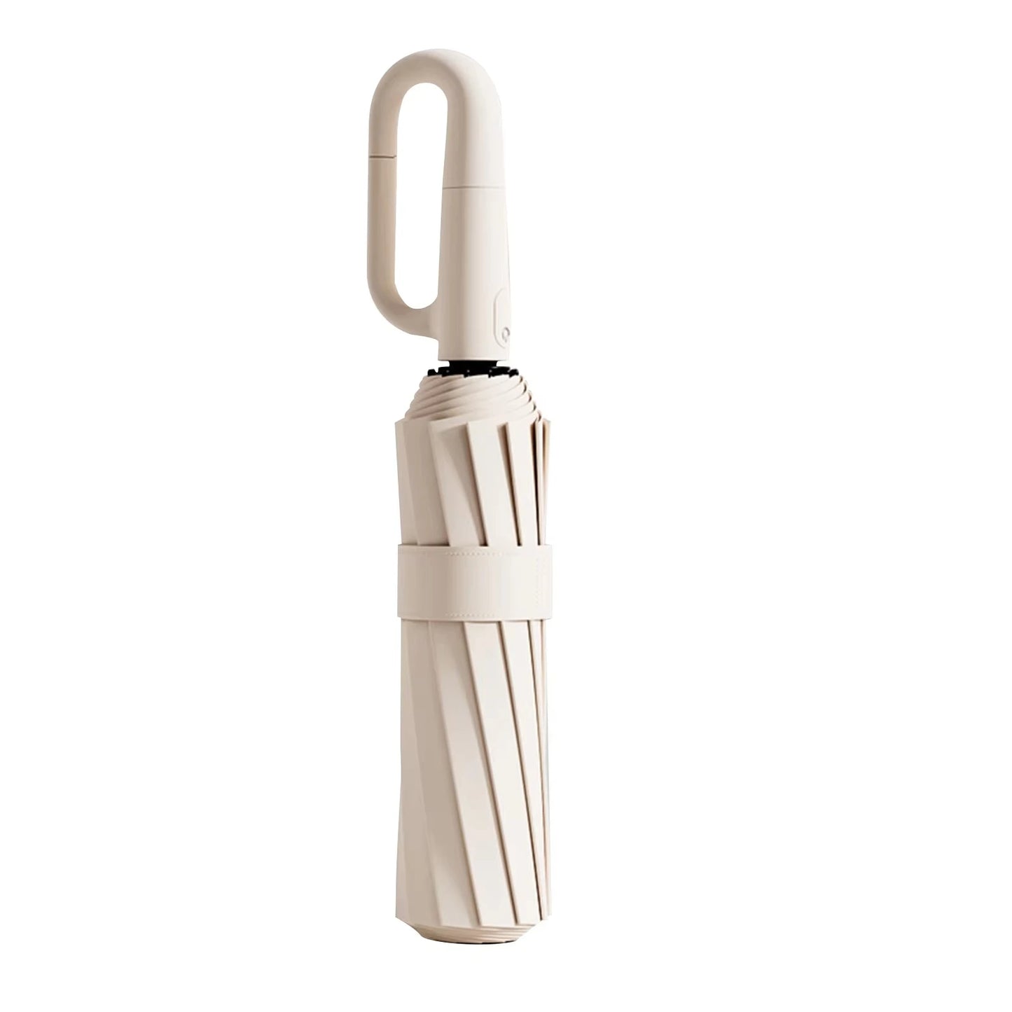 20 Bones 105cm Large Wind & Rain-Resistant Fully Automatic Ring-Buckle UV Protection Umbrella – Reinforced Double-Layer Canopy